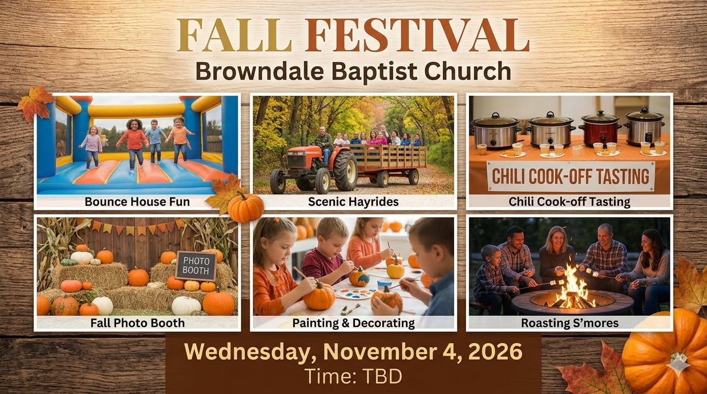 Fall Festival Kids Festival flyer — November 4, 2026